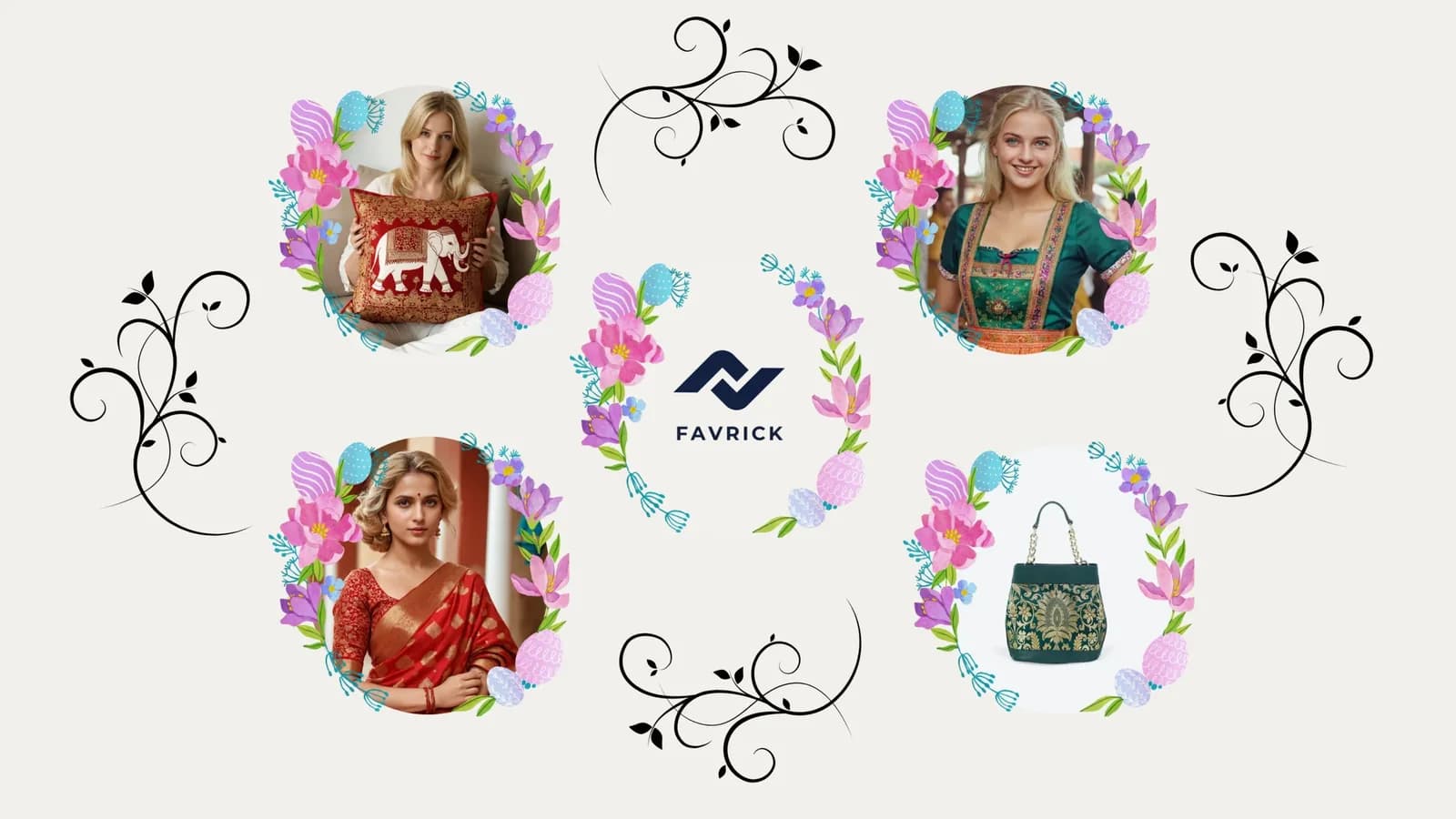 Favrick Arts product photography collage