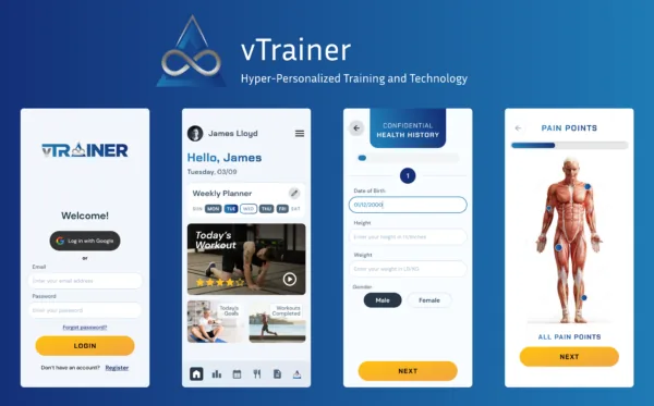 vTrainer product banner