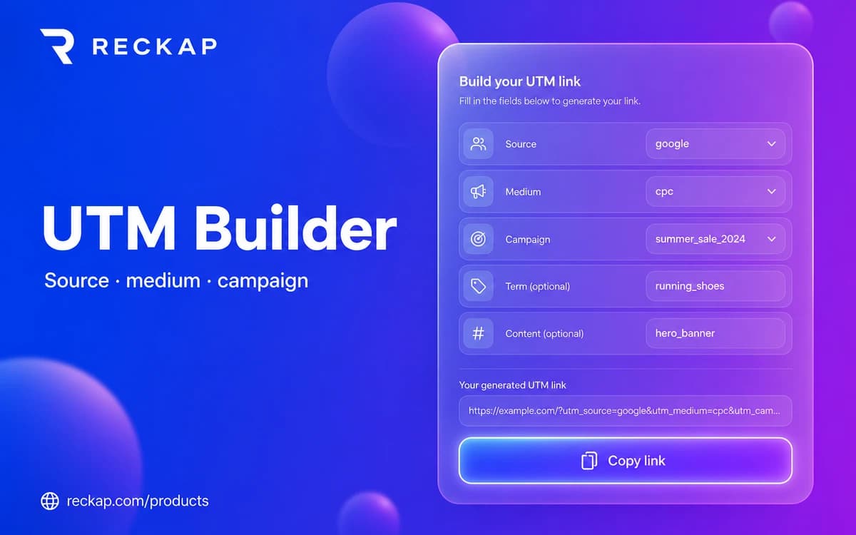 Reckap UTM Campaign Builder cover