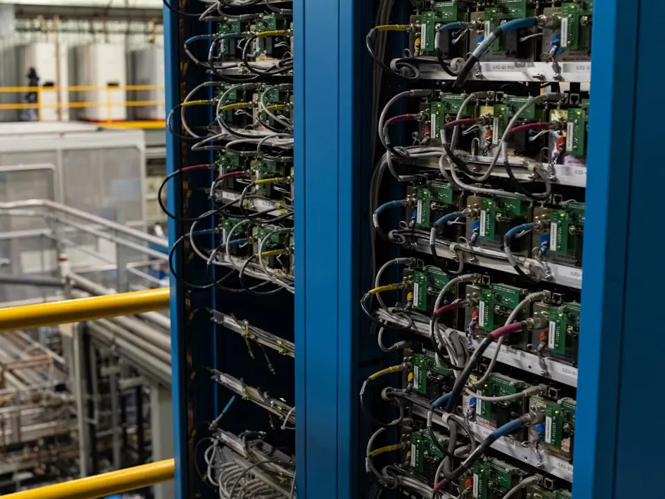 Server racks with networking gear