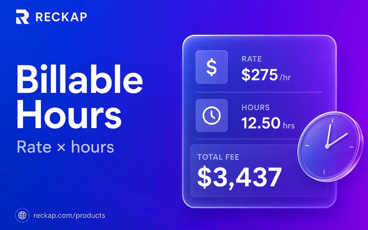 Reckap Billable Hours Calculator cover